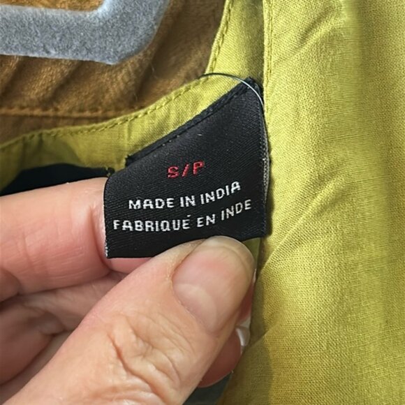 PRESS WOMENS SLEEVELESS EMBROIDERED HEM, TANK TOP PERIDOT GREEN SIZE SP - Picture 9 of 15